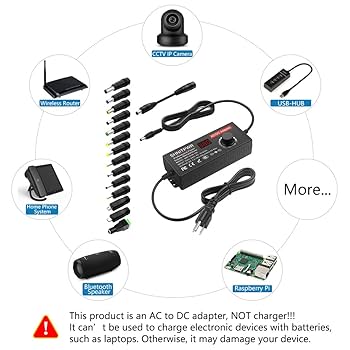 Amazon.com: SHNITPWR Universal Power Supply Adjustable 144W